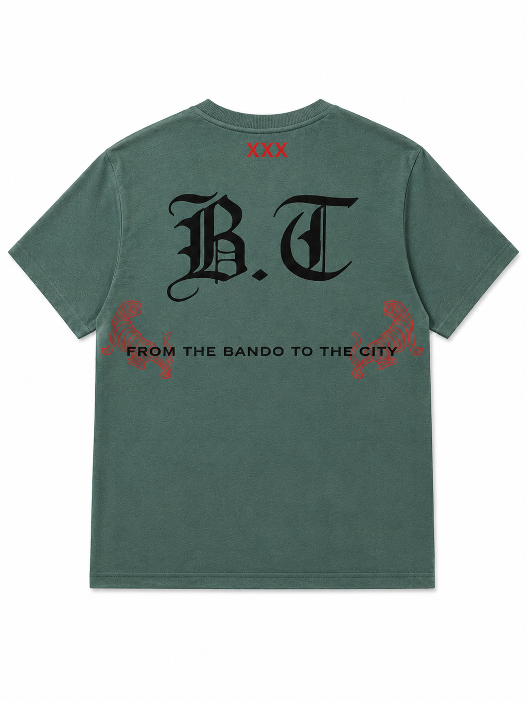Amsterdam Edition Tee Groen — Achterkant