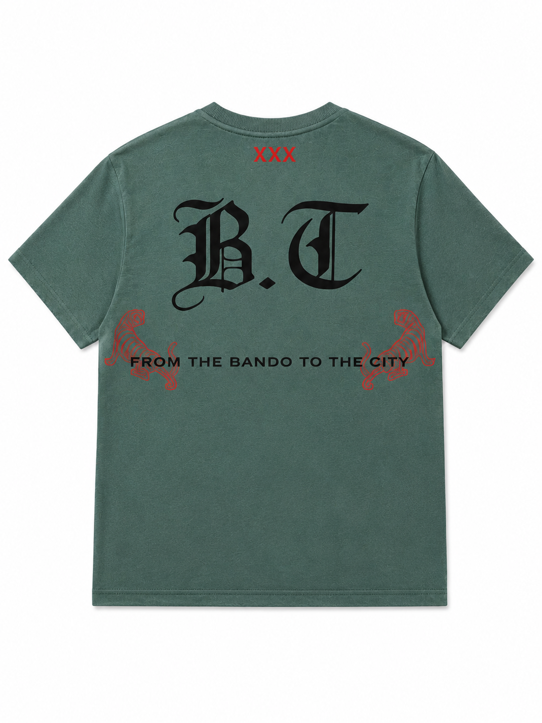Amsterdam Edition Tee Groen — Achterkant