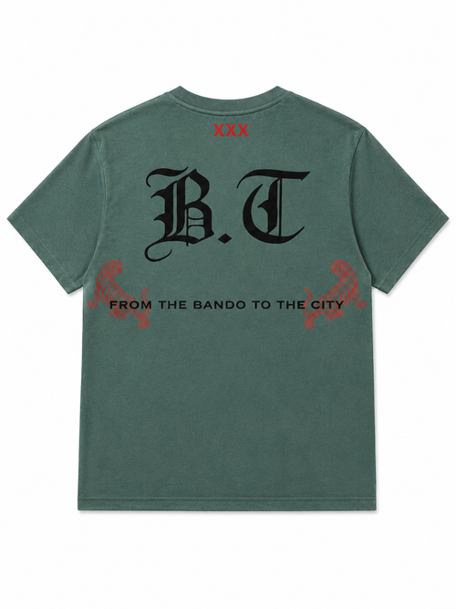 Amsterdam Edition Tee Groen — Achterkant